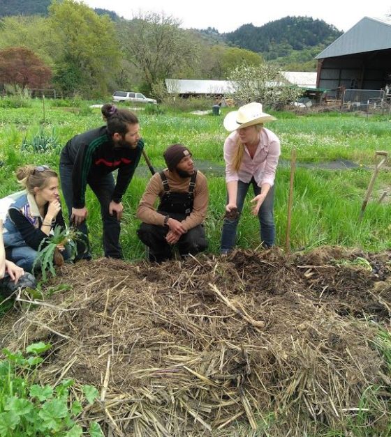 Rachel teaching soil science